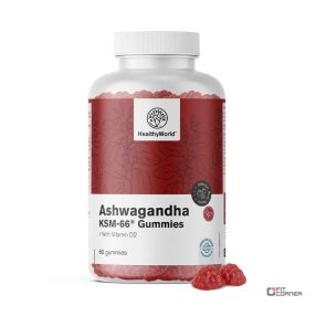 HealthyWorld Ashwagandha KSM-66® Gummies (60 gumicukor)