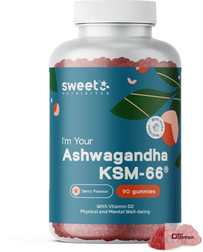 Sweet Nutribites Ashwagandha KSM-66® Gummies (90 gumicukor)
