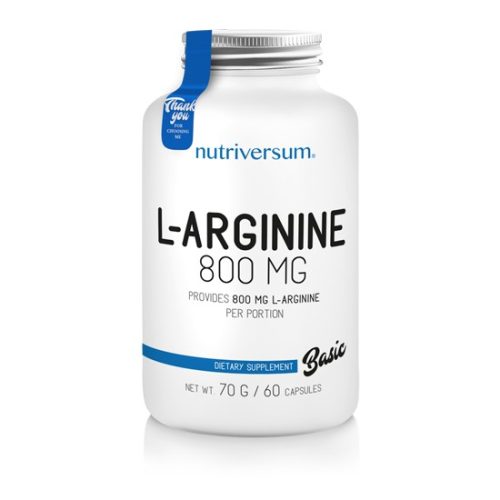 Nutriversum L-Arginine 800mg (60 kapszula)