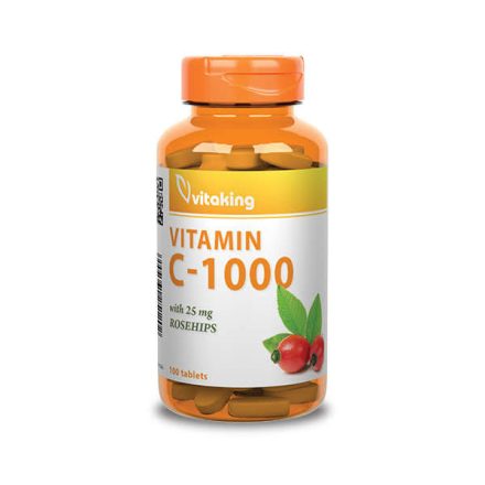 Vitaking C-1000 25mg Csipkebogyóval (100 tabletta)
