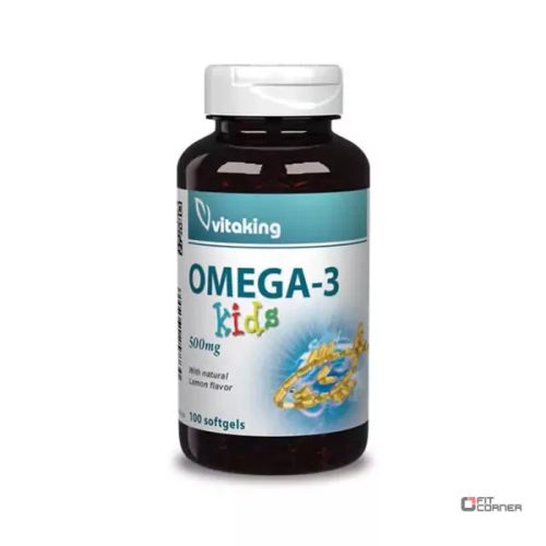 Vitaking Omega-3 KIDS Halolaj 500mg (100 gélkapszula)