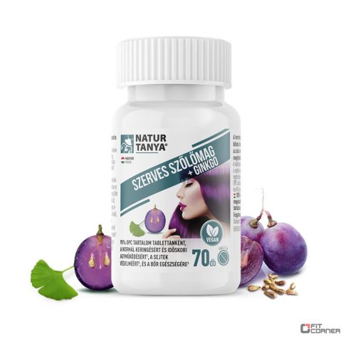 Natur Tanya Szerves Szőlőmag + Ginkgo (70 tabletta)