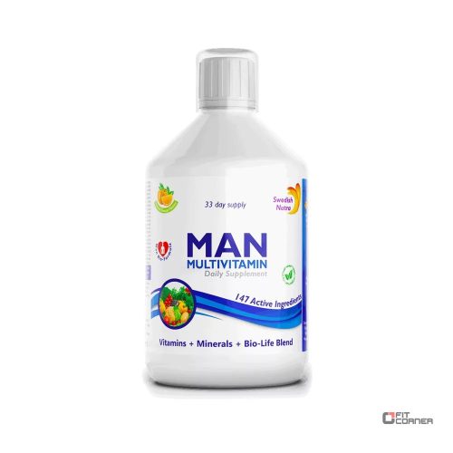 Swedish Nutra Man Multivitamin 500ml - Folyékony Vitamin Férfiaknak