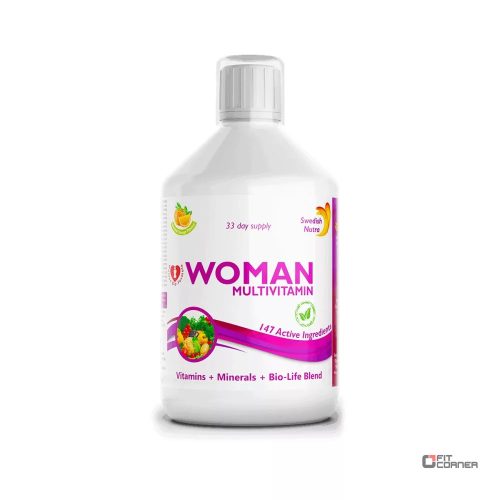 Swedish Nutra Woman Multivitamin 500ml - Folyékony Vitamin Nőknek