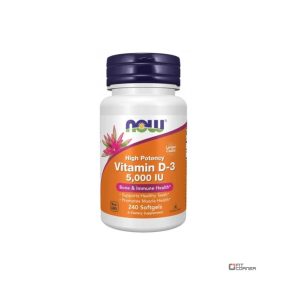 NOW Foods D3 5000 NE (240 gélkapszula)