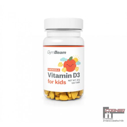 GymBeam D3-vitamin for Kids (120 rágótabletta)