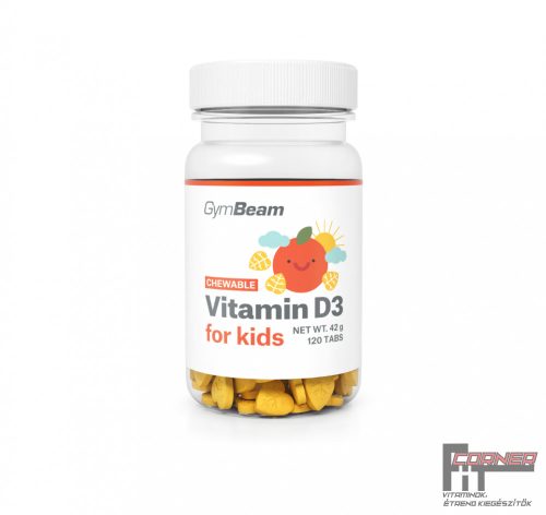 GymBeam D3-vitamin for Kids (120 rágótabletta)