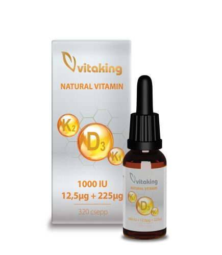 Vitaking D3+K2+K1 csepp 10ml (320 csepp)