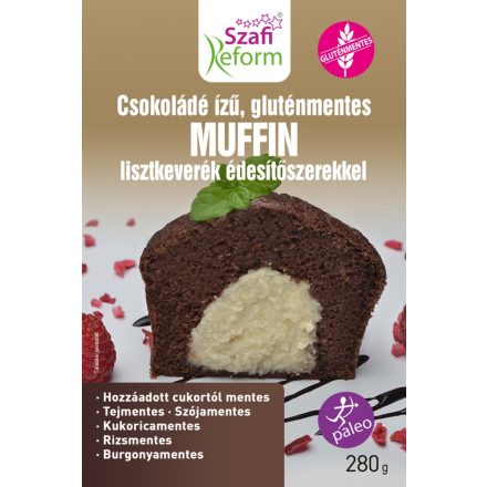 Szafi Reform Csokoládé ízű Muffin édesítőszerrel 280g