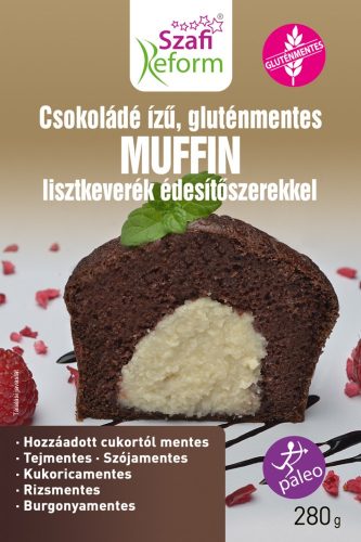 Szafi Reform Csokoládé ízű Muffin édesítőszerrel 280g