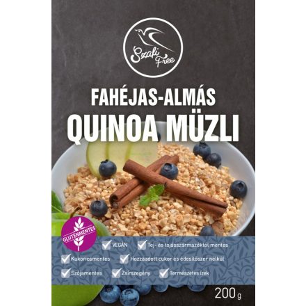 Szafi Free Fahéjas-Almás Quinoa Müzli 200g