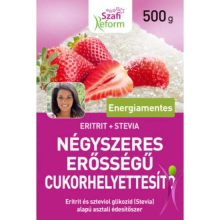 Szafi Reform Négyszeres Erősségű Édesítő (eritrit+stevia) 500g
